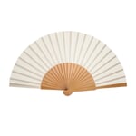 Abanico de madera de peral Beige