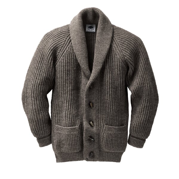 Black Sheep Cardigan Nature Dark Melange