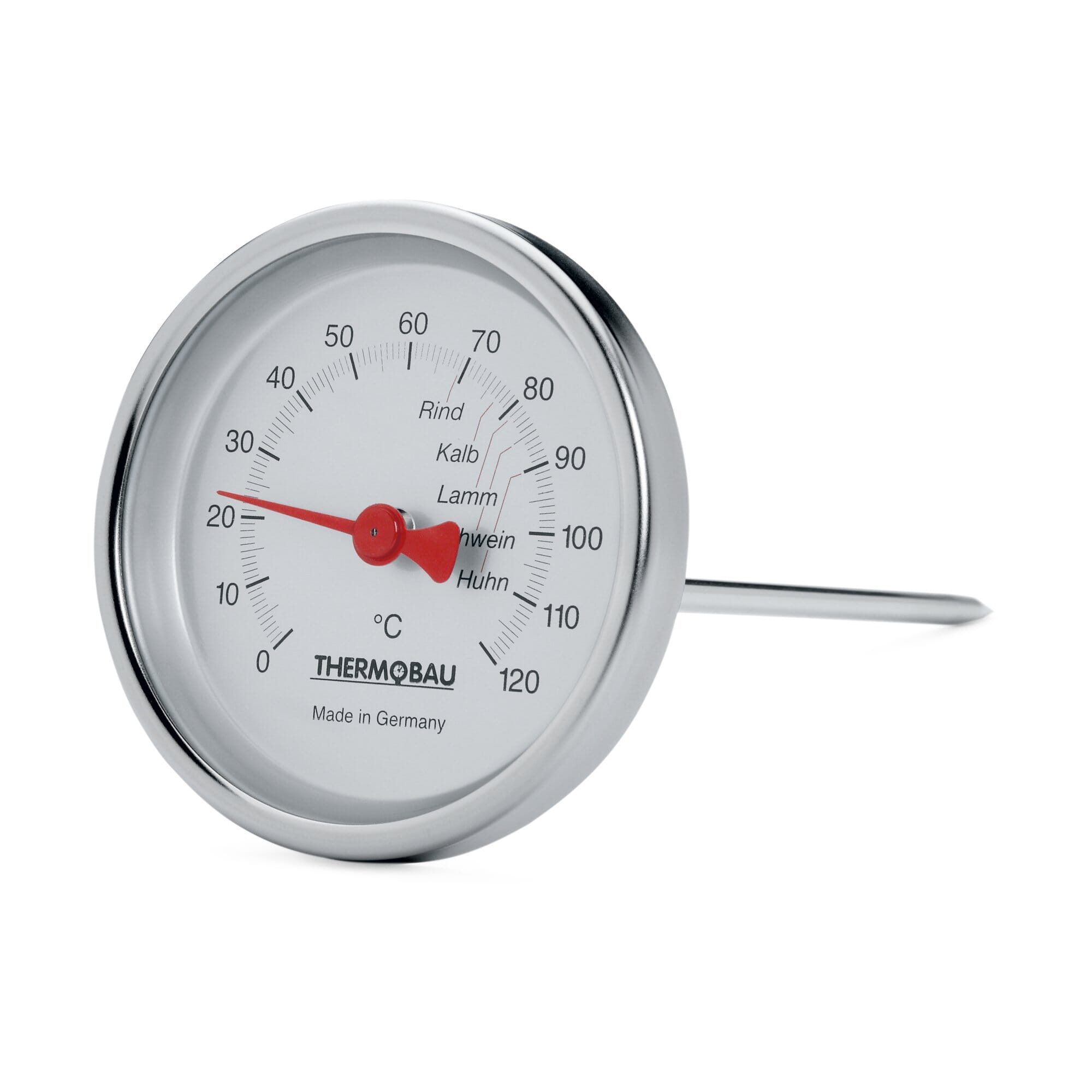 Backofenthermometer Bimetall-Thermometer aus Edelstahl