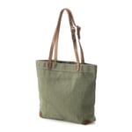 Handbag Made of Canvas Green