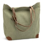 Market Bag Made of Canvas Green