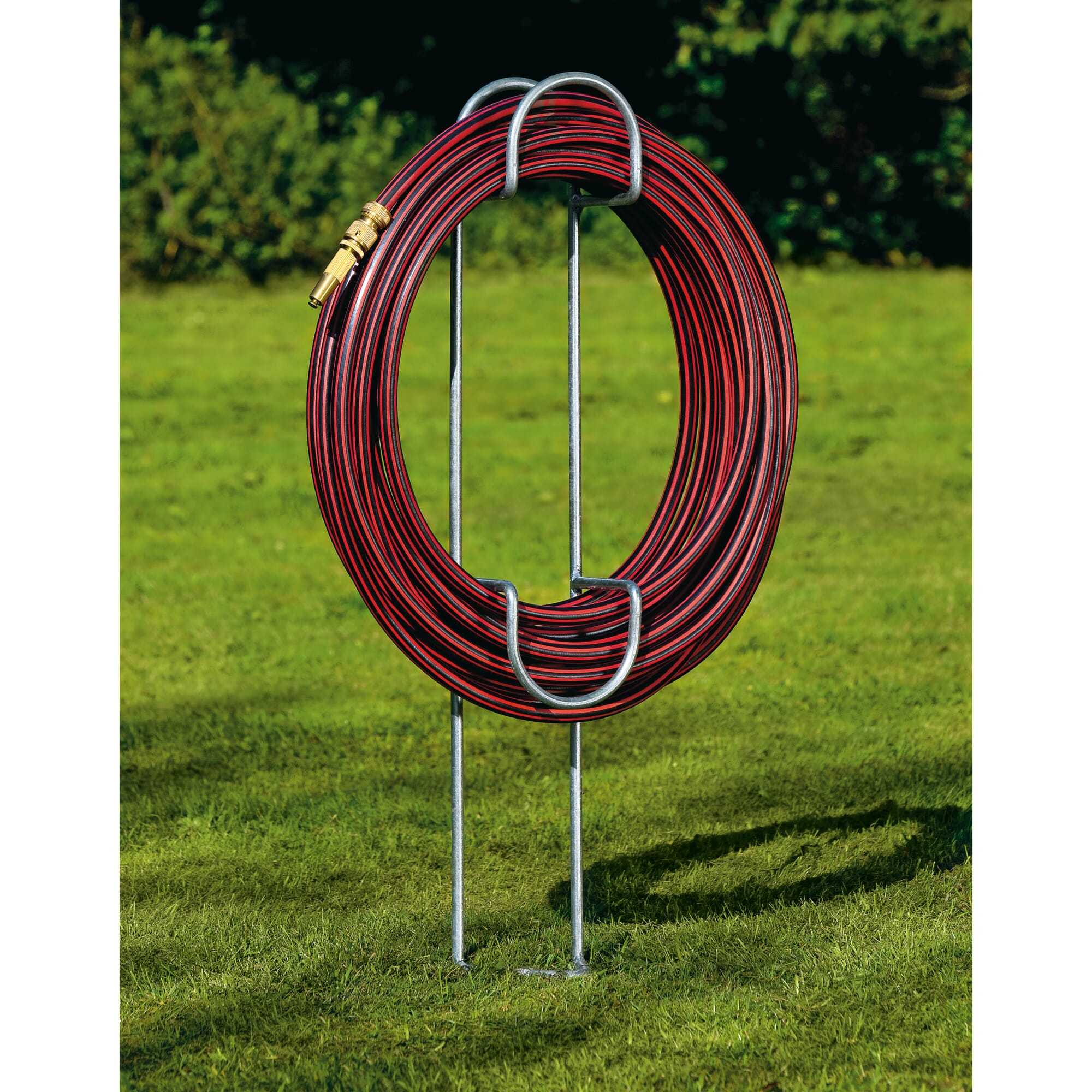 coiled hose stand