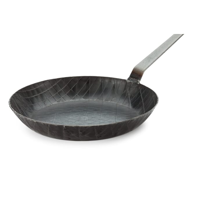 Wrought Iron Frying Pan with High Rim