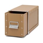 CD Storage Box with 1 Drawer Brown
