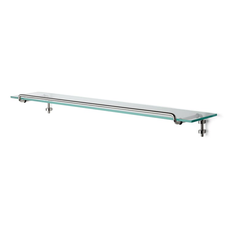 Shelf stainless steel with glass top