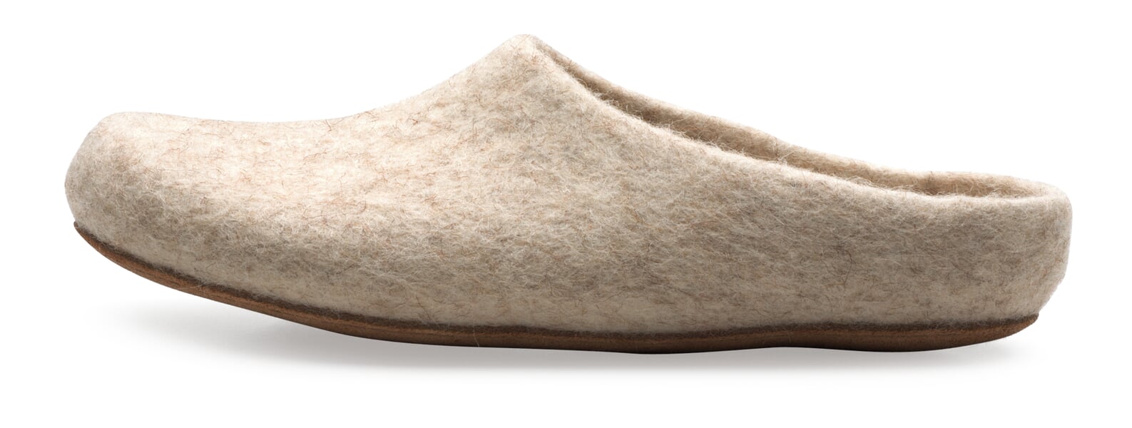 Filzpantoffel Coburger Fuchsschaf Beige