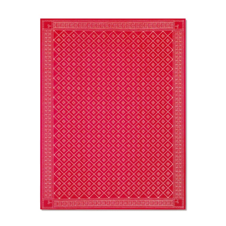 Mantel sueco rojo, 150 × 260 cm