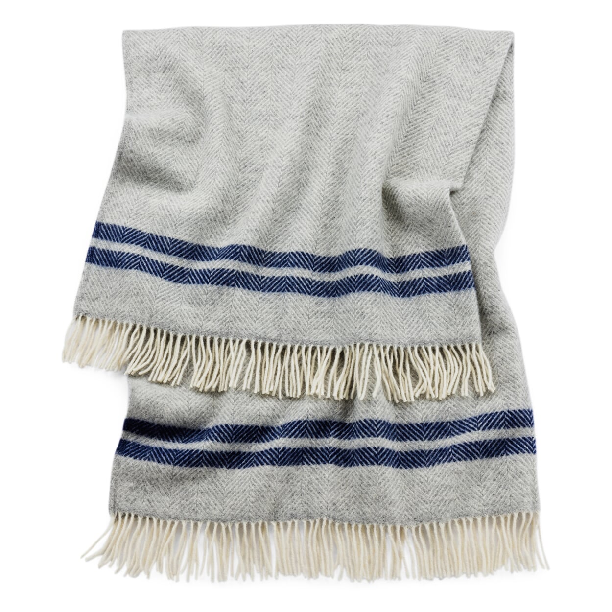 Decke Blok, Grau / Blau | Manufactum