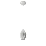 Pendant lamp Bone China Ribbed Small