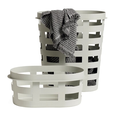 Wäschekorb Laundry Basket, klein, Hellgrau