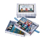 Sewing Casket Filled with Sewing Supplies