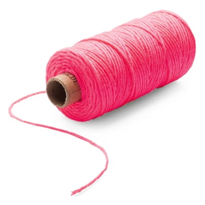 Pink and White Twine,100 M Durable Baker's Twine,Cotton Crafts