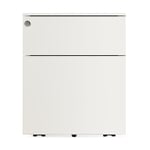 Drawers container Kubo, 2 drawers RAL 9010 Pure white