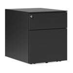 Drawers on Wheels Kubo, 2 drawers RAL 7021 Black grey