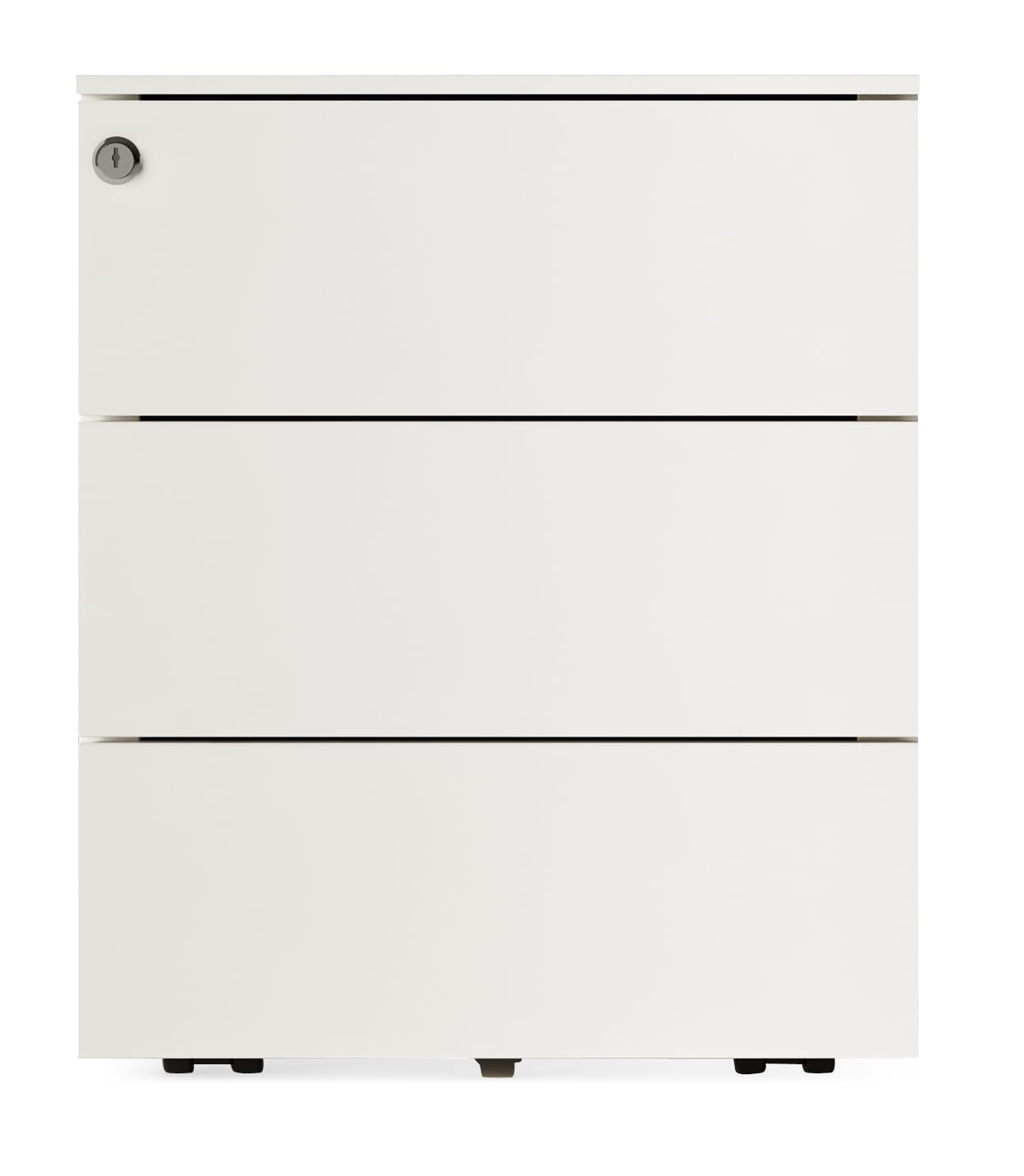 Drawers on Wheels Kubo, 3 drawers, Pure White RAL 9010 | Manufactum