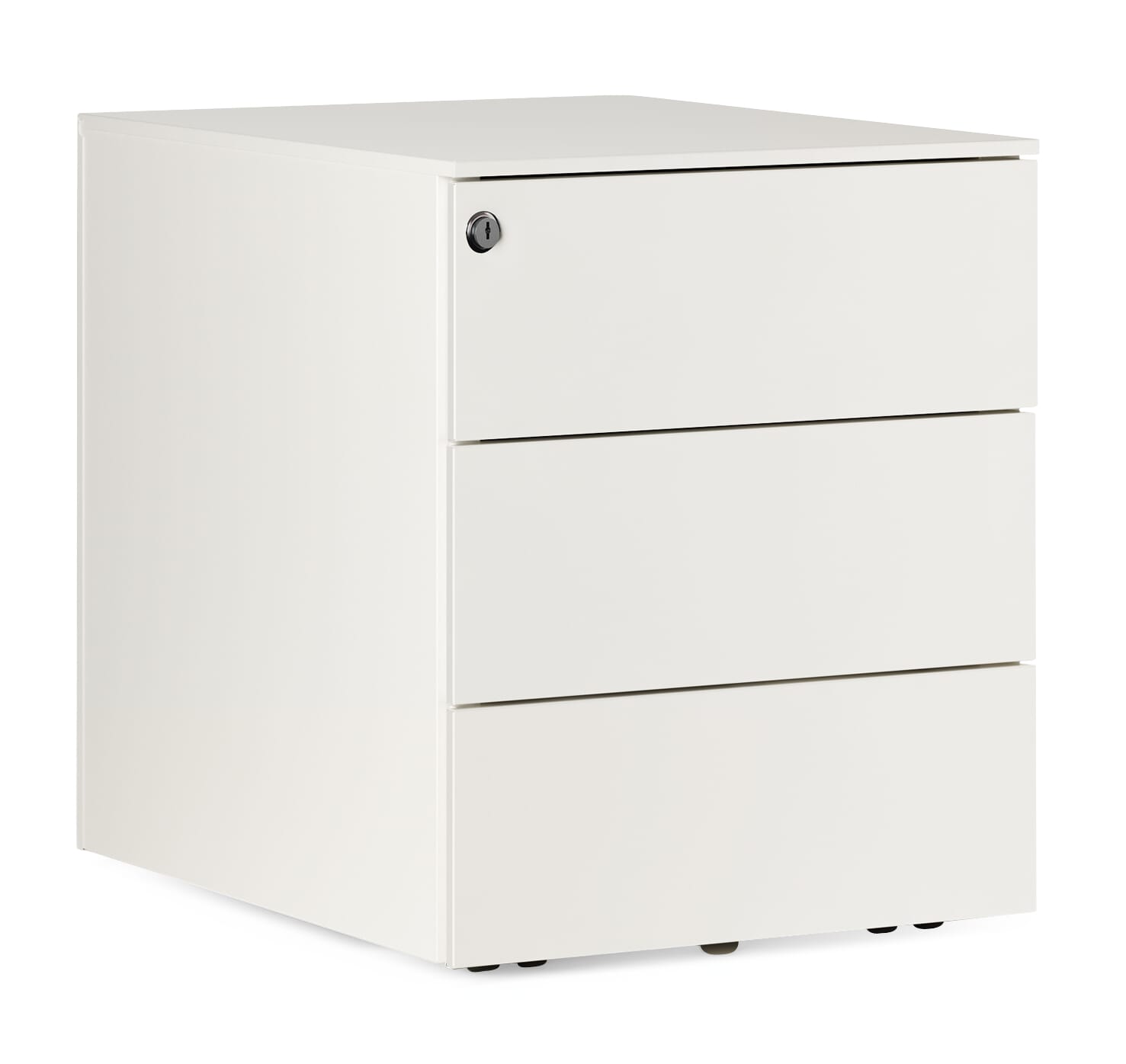 Drawers on Wheels Kubo, 3 drawers, Pure White RAL 9010 | Manufactum