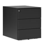 Drawer container Kubo, 3 drawers RAL 7021 Black grey