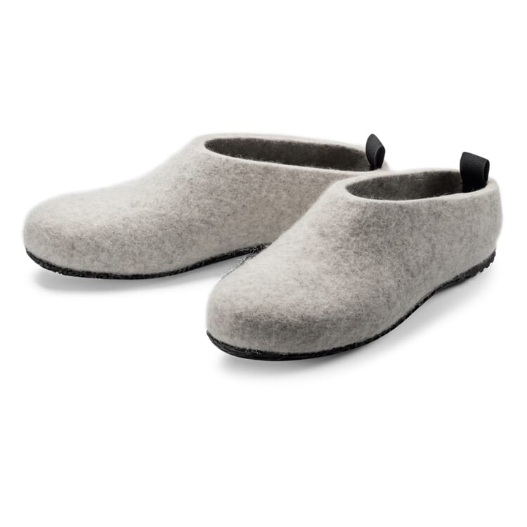 Lahtiset Slippers, Light Gray / Black