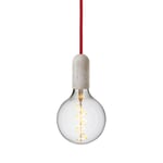 Hanglamp Klassiek Beton Red