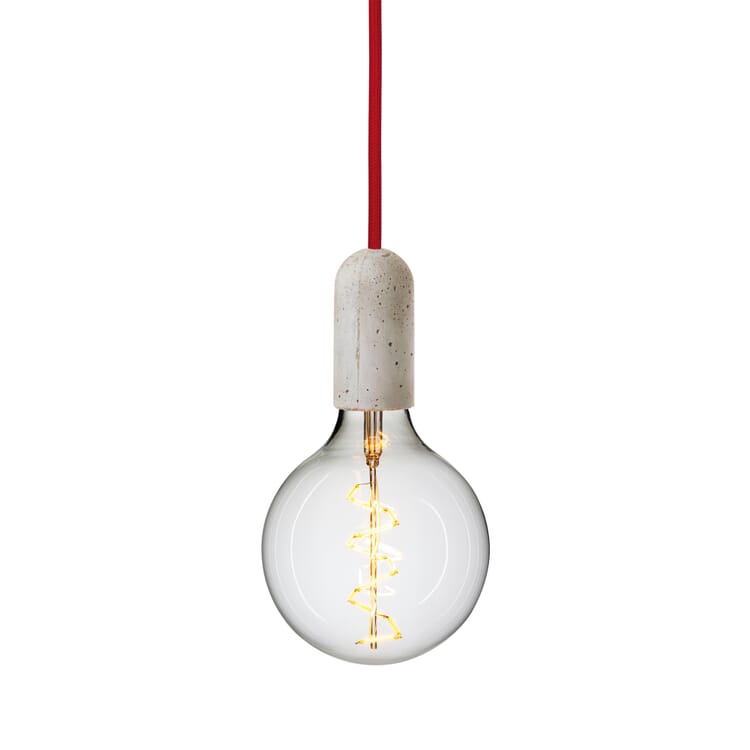 Pendant lamp Classic Concrete, Red