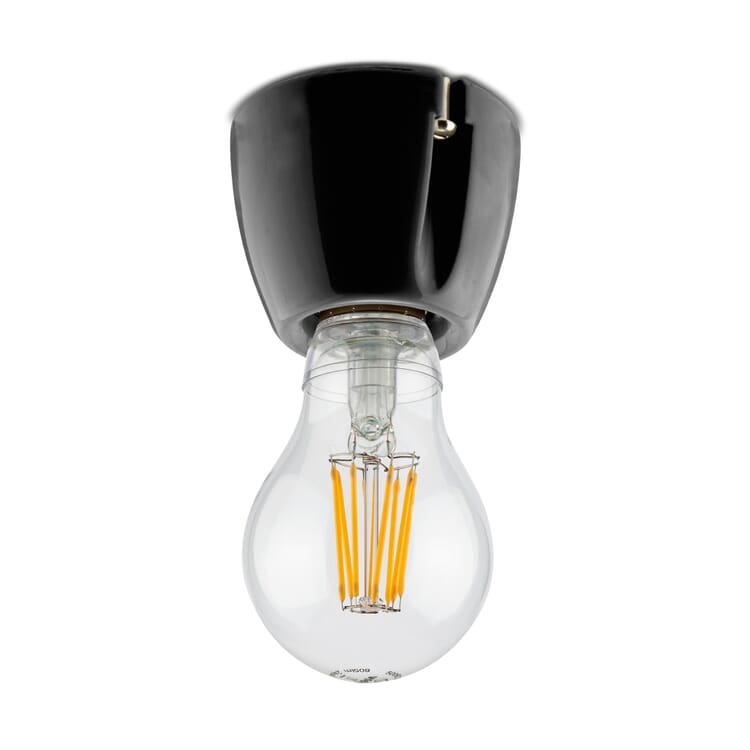 Blank væg- og loftslampe, En, lige