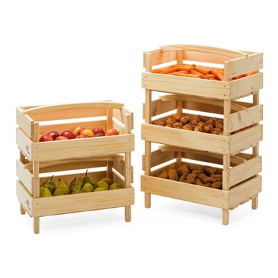 Spruce Wood Stacking Crate Manufactum Spruce Wood Stacking Crate Manufactum, Stackable Storage Crates Wood