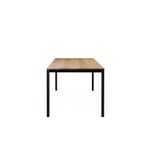 Table S 600 180 × 90 cm Oak and Jet Black RAL 9005