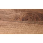 Tisch S 700 180 × 90 cm Nussbaum / Tiefschwarz RAL 9005