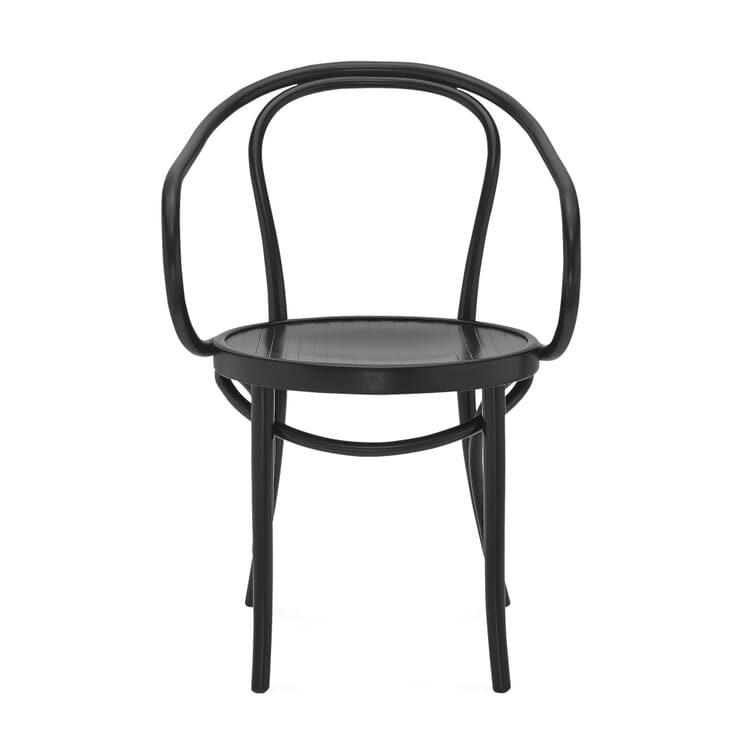 Chaise avec accoudoirs B-9, Noir