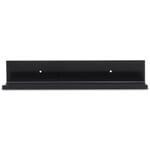 Rail voor plankdragers 60 × 10 cm RAL 7021 Zwartgrijs