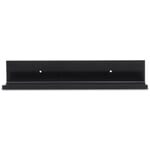 Shelf support bar 60 × 10 cm RAL 7021 Black grey