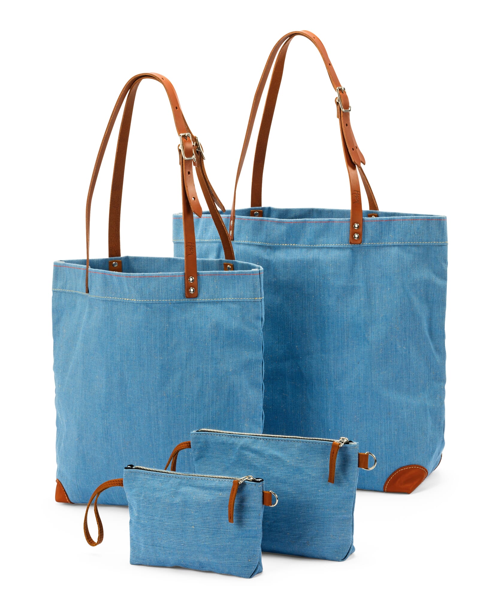 Herren Taschen Shopper Blauer Segeltuch Handtaschen in Blau für Herren 