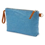 Wristlet Made of Canvas Large Blue