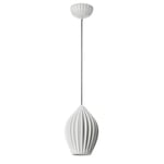 Lámpara colgante Bone China Ribbed Grande