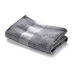 Towel waffle piqué half linen Gray