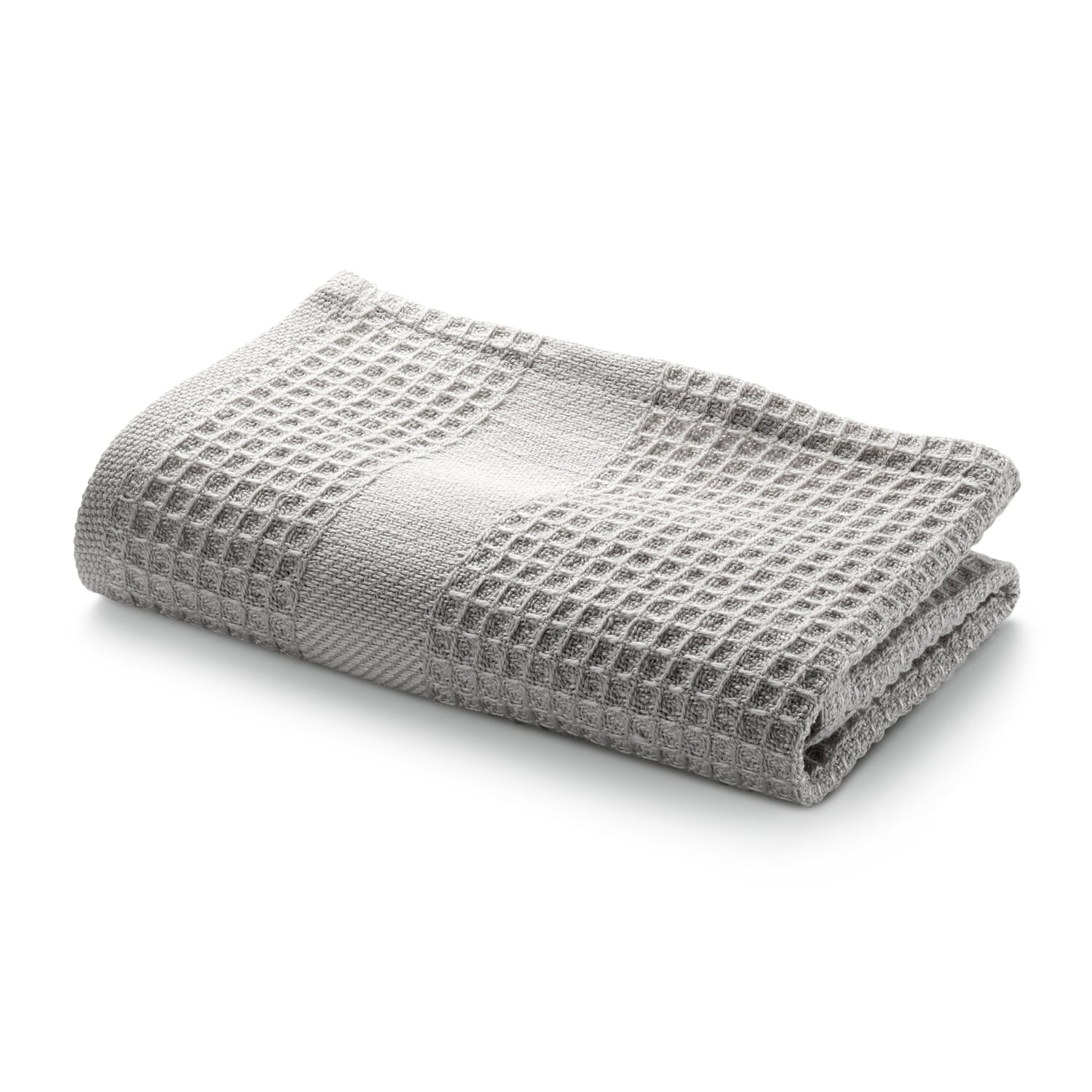 Silver Gray Waffle Hand Towel