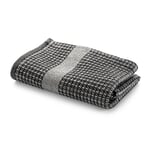 Guest Towel Waffle Weave Made of Half Linen Black