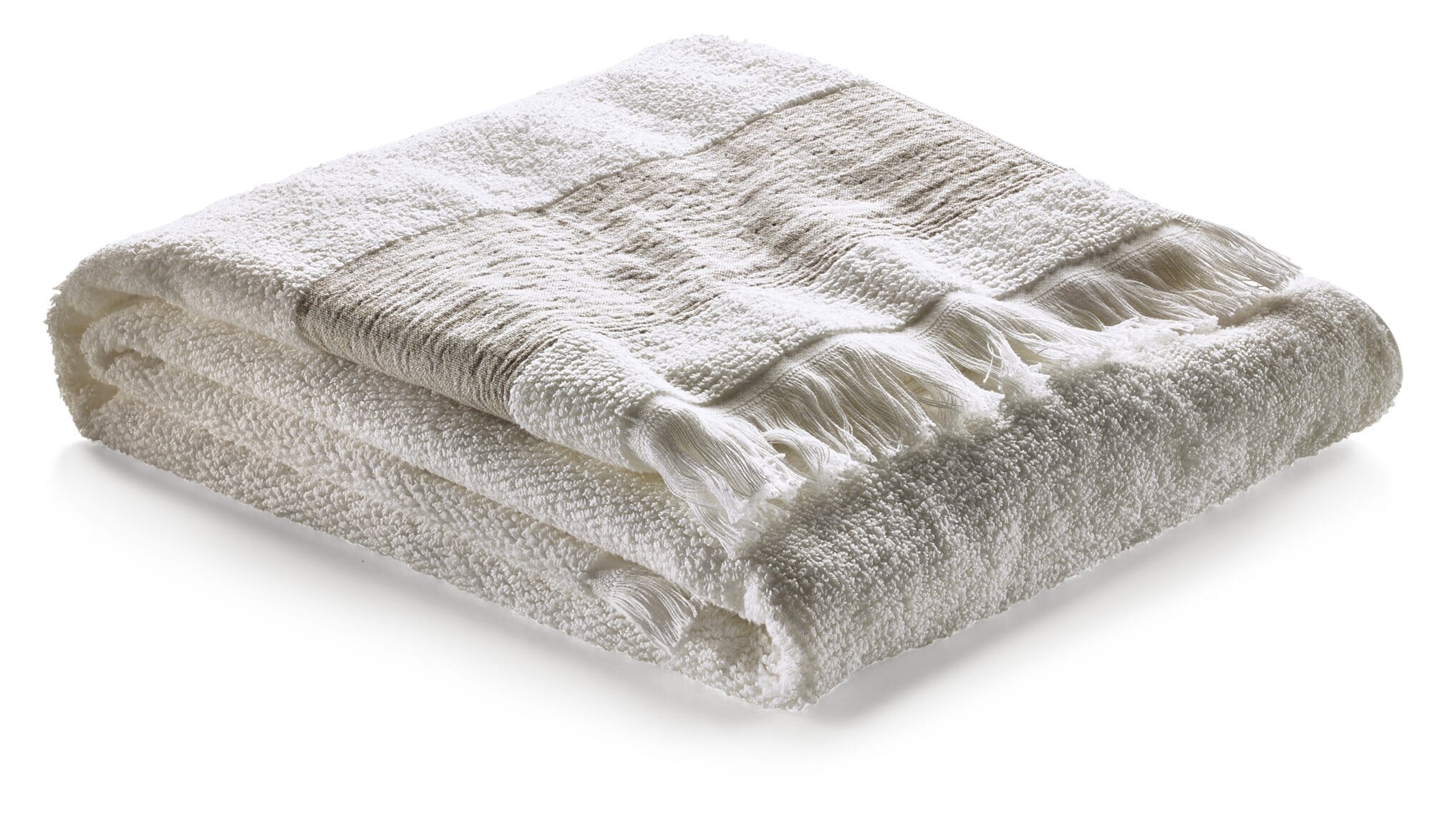 Shower towel linen border