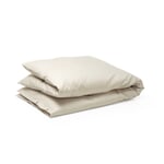 Housse de couette en satin Beige clair 160 × 210 cm