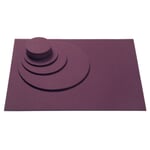 Coaster felt 45 x 35 cm Eggplant