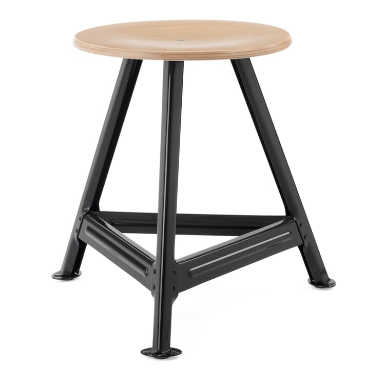 Taburete Chemnitz, pequeño, RAL 7021 Gris negruzco
