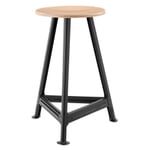 Tabouret Chemnitz, grand RAL7021 Gris noir