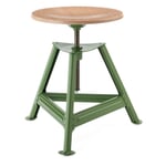 Tabouret Chemnitz, réglable en hauteur RAL6011 Vert réséda