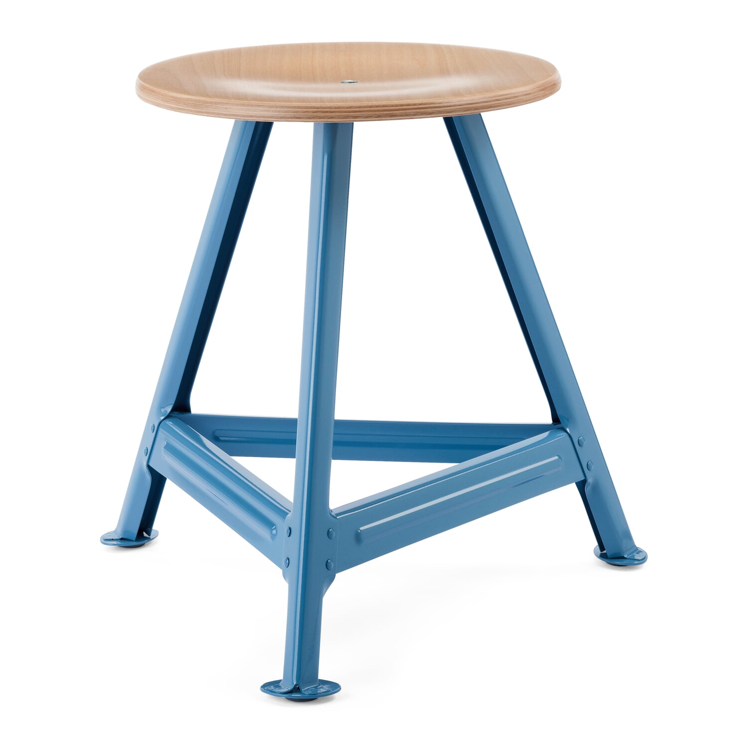 Hocker Chemnitz, klein, Pastellblau RAL 5024 Manufactum