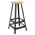 Tabouret de bar Chemnitz RAL7021 Gris noir