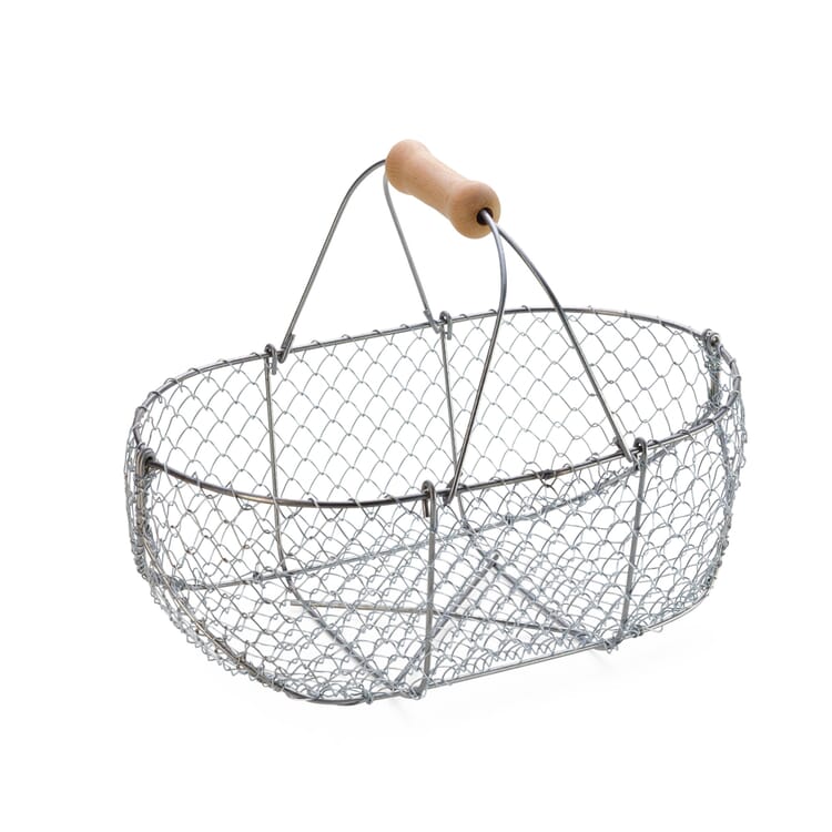 Cestino in filo metallico intrecciato, Piccolo