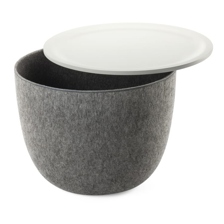 Table d'appoint Ronda, Gris / Blanc