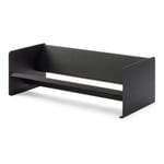 Desk bookcase steel plate Black