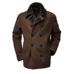 Herrejakke Islandsk lammeskind Dark brown