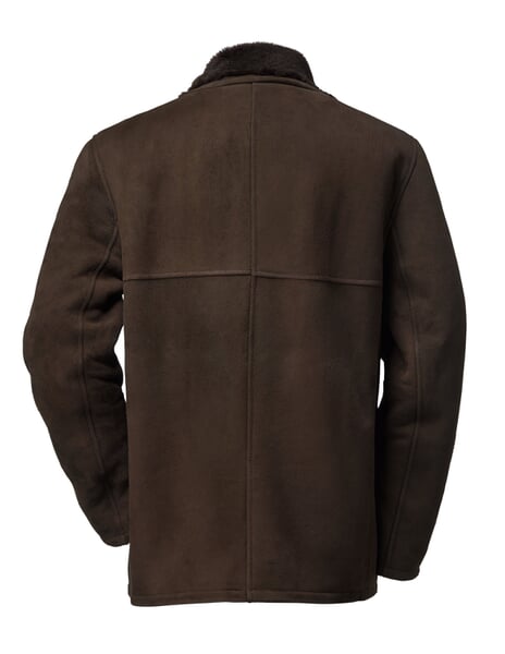 Herrenjacke Islandlammfell Dunkelbraun